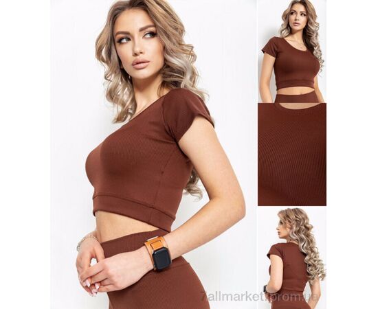 Фотография Топ женский Лето T54 шоколад (6 шт. р.сетка S-XL) "Sport style" недорого оптом от прямого поставщика, изображение 2