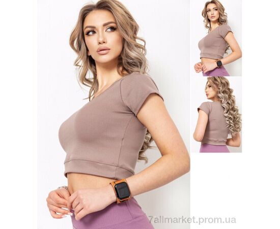Фотография Топ женский Лето T54 бежевий (6 шт. р.сетка S-XL) "Sport style" недорого оптом от прямого поставщика, изображение 2