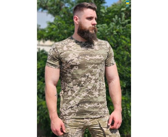 Футболка чоловіча Літо 0001 піксель (9 шт. р.сітка44-60) "Military and tourism" недорого оптом від прямого постачальника, зображення 2