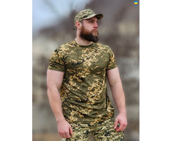 Футболка чоловіча Літо 0012 піксель MM-14 (9 шт. р.сітка44-60) "Military and tourism" недорого оптом від прямого постачальника, зображення 2