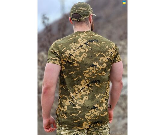 Футболка чоловіча Літо 0012 піксель MM-14 (9 шт. р.сітка44-60) "Military and tourism" недорого оптом від прямого постачальника, зображення 3