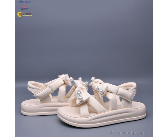 Босоніжки дитячі літні Літо 25A2603 beige (7 пар р.31-37) "Clibee-Doremi" недорого оптом від прямого постачальника, зображення 2