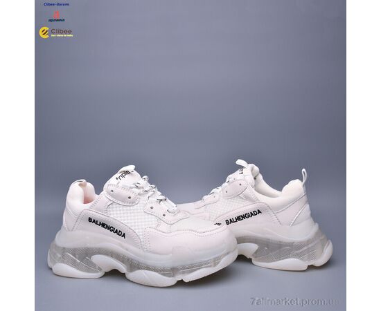 Кросівки жіночі модні Весна/осінь AA222-1 white-beige (5 пар р.36-40) "Clibee-Doremi" недорого оптом від прямого постачальника, зображення 2