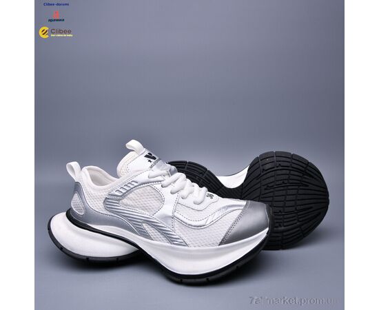 Кросівки жіночі модні Літо AA86061 white-grey (5 пар р.35-39) "Clibee-Doremi" недорого оптом від прямого постачальника, зображення 2