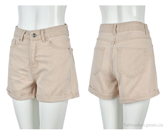 Фотография Шорты женские Лето A3402 beige (6 шт. р.сетка 25-28) "Rina Jeans" недорого оптом от прямого поставщика, изображение 3