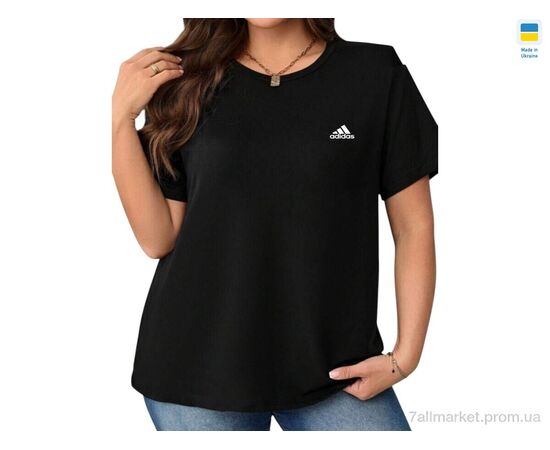 Фотография Футболка женская Лето 9-1AD чорний (4 шт. р.сетка S-XL) "Sport style" недорого оптом от прямого поставщика, изображение 2