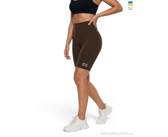 Фотография Велосипедки Лето 5071MU батал шоколад (4 шт. р.сетка XL-4XL) "Sport style" недорого оптом от прямого поставщика, изображение 2