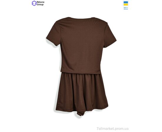 Жіночий костюм Літо CL003-1 brown (4 шт. р.сітка42-48) "Reluna Group" недорого оптом від прямого постачальника, зображення 2