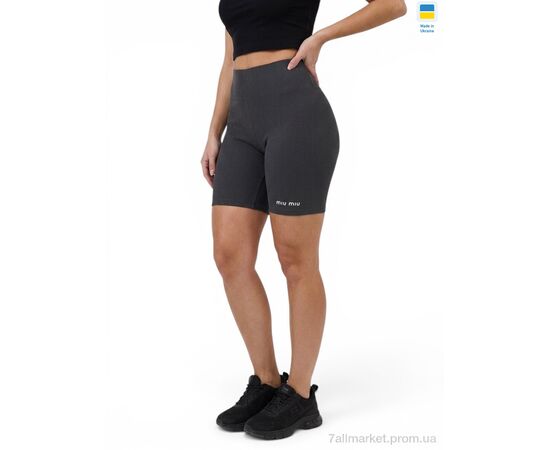 Фотография Велосипедки Лето 50177MU сірий (4 шт. р.сетка 2XL-5XL) "Sport style" недорого оптом от прямого поставщика, изображение 2