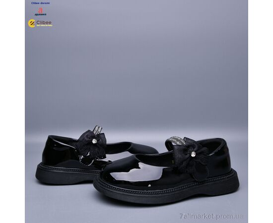 Фотография Туфли детские удобные Весна/осень A26006 black (7 пар р.31-37) "Clibee-Doremi" недорого оптом от прямого поставщика, изображение 2