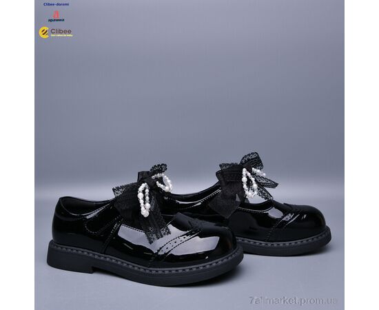 Фотография Туфли детские удобные Весна/осень A388261 black (7 пар р.31-37) "Clibee-Doremi" недорого оптом от прямого поставщика, изображение 2