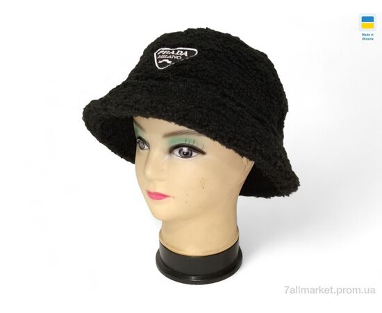 Капелюх жіночий Зима 0459 black (4 шт. р.сітка56-58) "Mabi" недорого оптом від прямого постачальника, зображення 2