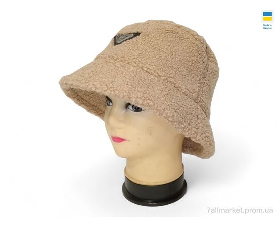 Капелюх жіночий Зима 0460 beige (4 шт. р.сітка56-58) "Mabi" недорого оптом від прямого постачальника, зображення 2