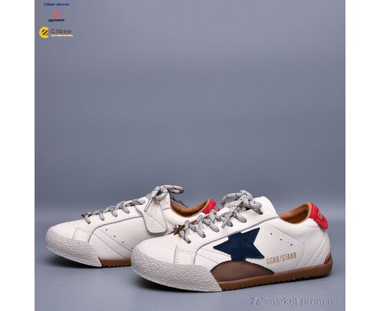 Кросівки дитячі модні Весна/осінь S2621020 beige-navy (7 пар р.31-37) "Clibee-Doremi" недорого оптом від прямого постачальника, зображення 2