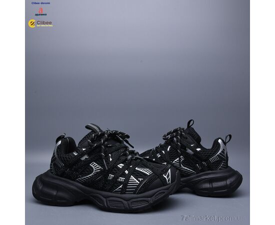 Фотография Кроссовки детские модные Весна/осень A26525 black (7 пар р.31-37) "Clibee-Doremi" недорого оптом от прямого поставщика, изображение 2