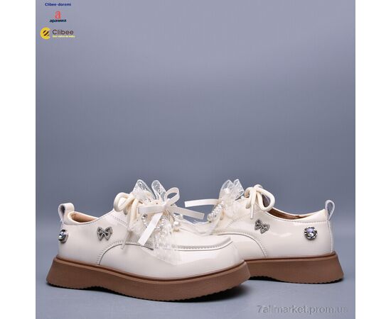 Фотография Туфли детские удобные Весна/осень AB18803 beige (7 пар р.31-37) "Clibee-Doremi" недорого оптом от прямого поставщика, изображение 2