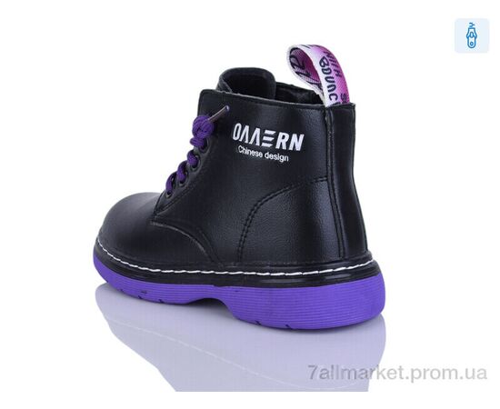 Фотография Ботинки детские удобные Весна/осень 802 purple (8 пар р.26-30) "KEWK" недорого оптом от прямого поставщика, изображение 2
