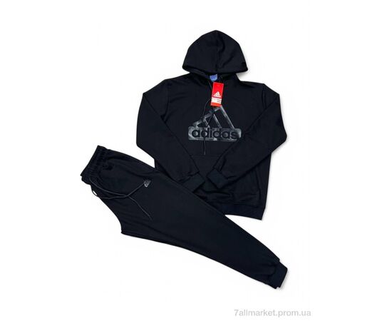 Спортивний костюм чоловічий Весна/осінь 259 чорний (5 шт. р.сіткаM-3XL) "Verton" недорого оптом від прямого постачальника, зображення 2