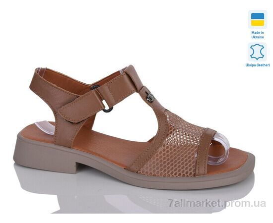 Фотография Босоножки женские летние Лето 827 карамель к. (6 пар р.37-42) "Sali" недорого оптом от прямого поставщика, изображение 2