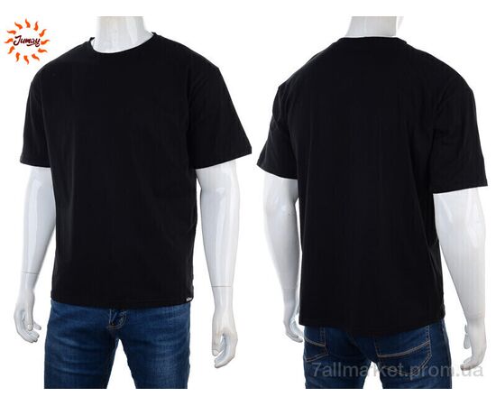 Футболка чоловіча Літо 002-1 black(s-4xl) (7 шт. р.сітка1-_7) "Jumay" недорого оптом від прямого постачальника, зображення 3