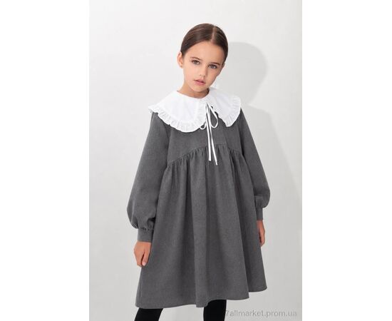 Сукня дитяча Весна/осінь 1379-1523 сірий (5 шт. р.сітка122-152) "Alisa Brand" недорого оптом від прямого постачальника, зображення 2