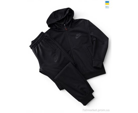 Спортивний костюм чоловічий Весна/осінь 002NI чорний (5 шт. р.сіткаM-2XL) "Margo" недорого оптом від прямого постачальника, зображення 2