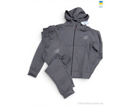 Спортивний костюм чоловічий Весна/осінь 002NB фум (5 шт. р.сіткаM-2XL) "Margo" недорого оптом від прямого постачальника, зображення 2