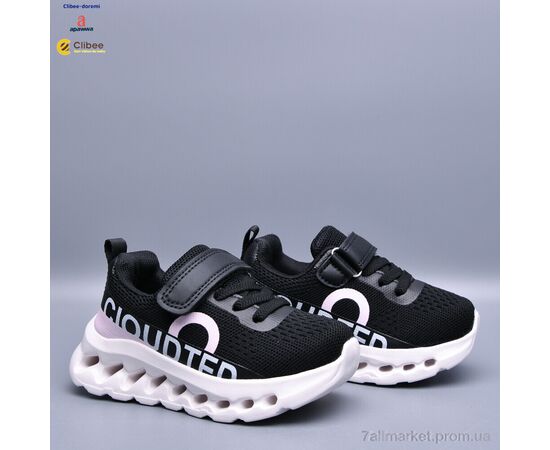 Кросівки дитячі модні Весна/осінь LB3300 black-pink (6 пар р.25-30) "Clibee-Doremi" недорого оптом від прямого постачальника, зображення 2