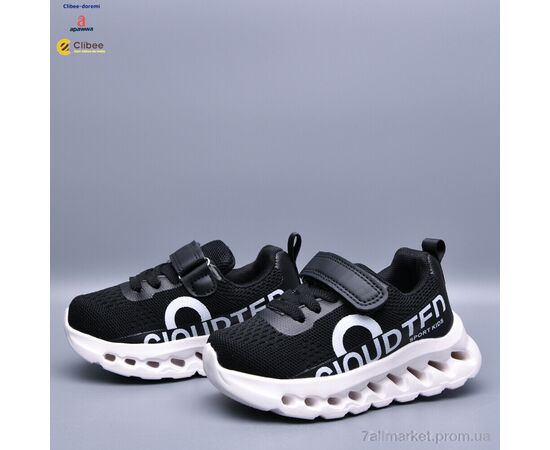 Кросівки дитячі модні Весна/осінь LB3300 black-white (6 пар р.25-30) "Clibee-Doremi" недорого оптом від прямого постачальника, зображення 2