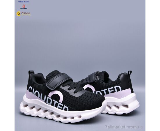 Кросівки дитячі модні Весна/осінь LC3301 black-pink (6 пар р.31-36) "Clibee-Doremi" недорого оптом від прямого постачальника, зображення 2