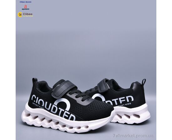 Кросівки дитячі модні Весна/осінь LC3301 black-white (6 пар р.31-36) "Clibee-Doremi" недорого оптом від прямого постачальника, зображення 2