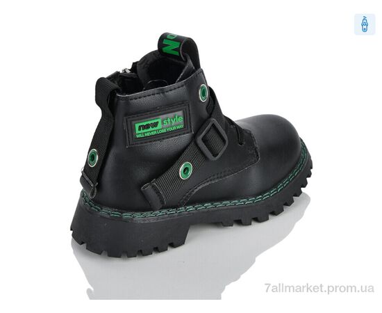 Черевики дитячі зручні Весна/осінь XXF02-1262 black-green (8 пар р.27-32) "Xifa kids" недорого оптом від прямого постачальника, зображення 2