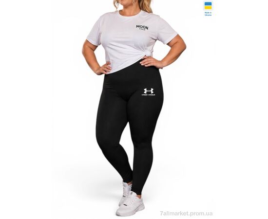 Фотография Лосинсы женские Весна/осень 5000 UA чорний (4 шт. р.сетка 2XL-5XL) "Sport style" недорого оптом от прямого поставщика, изображение 2