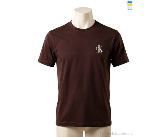 Фотография Футболка мужская Лето 80CK батал шоколад (4 шт. р.сетка 3XL-6XL) "Sport style" недорого оптом от прямого поставщика, изображение 2