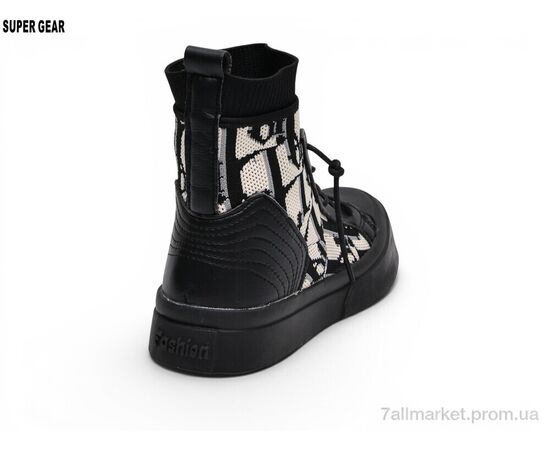 Фотография Ботинки детские удобные Весна/осень 01-03A black (6 пар р.31-36) "Super Gear" недорого оптом от прямого поставщика, изображение 2