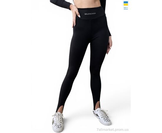 Лосінси жіночі Весна/осінь 53651BA чорний (4 шт. р.сіткаS-XL) "Sport style" недорого оптом від прямого постачальника, зображення 2