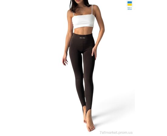 Фотография Лосинсы женские Весна/осень 53661MU шоколад (4 шт. р.сетка S-XL) "Sport style" недорого оптом от прямого поставщика, изображение 2