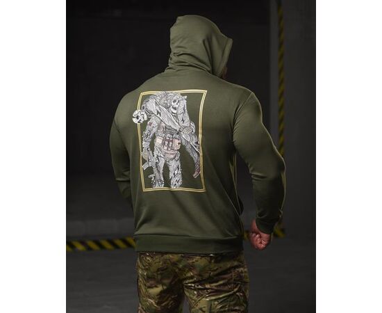 Фотография Худи мужской 685 khaki р.M-3XL "Madoka" недорого оптом от прямого поставщика, изображение 2