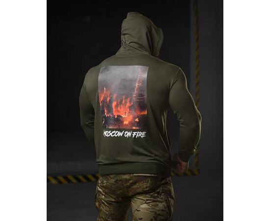 Худи чоловічий 692 khaki р.M-3XL "Madoka" недорого оптом від прямого постачальника, зображення 2