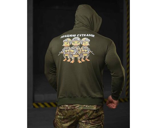 Худи чоловічий 703 khaki р.M-3XL "Madoka" недорого оптом від прямого постачальника, зображення 2