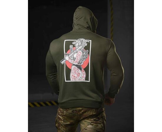 Худи чоловічий 710 khaki р.M-3XL "Madoka" недорого оптом від прямого постачальника, зображення 2
