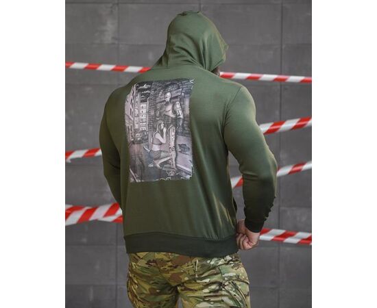 Худи чоловічий 732 green р.M-3XL "Madoka" недорого оптом від прямого постачальника, зображення 2