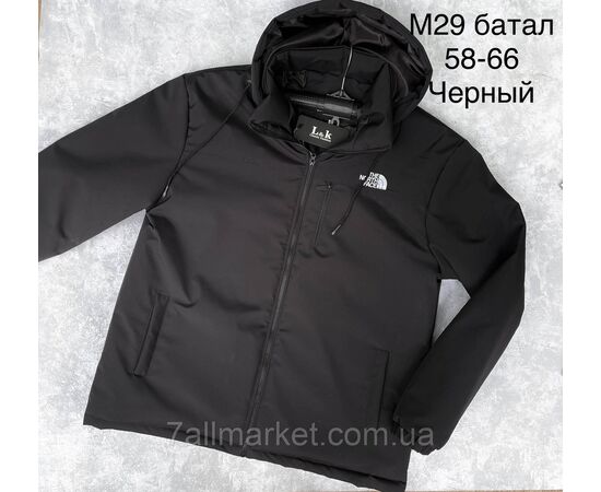 Фотография Куртка мужская демисезонная/батальная р-ры 58-66 (3цв)"L&K" недорого от прямого поставщика, изображение 2