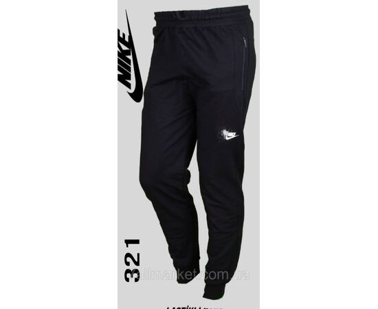 Спортивні штани чоловічі на манжеті NIKE розміри S-2XL (5 кв) "REMAIN" недорого від прямого постачальника, зображення 4