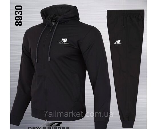 Фотография Спортивный мужской костюм на молнии NEW BALANCE размеры S-2XL (3цв) "REMAIN" недорого от прямого поставщика, изображение 3