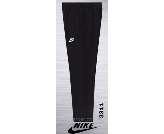 Спортивні штани чоловічі прямі NIKE розміри 2XL-6XL (4кол)  "REMAIN" недорого від прямого постачальника, зображення 4