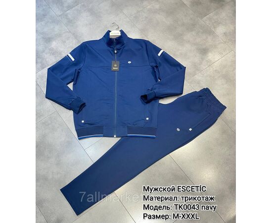 Фотография Спортивный мужской костюм трикотажный ESCETIC размеры  M-3XL (3цв) "REMAIN" купить недорого от прямого поставщика, изображение 2