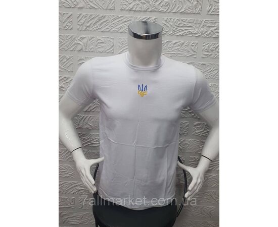 Фотография Футболка мужская патриотическая с Тризубом  р.M-3XL (4цв) "MODY" недорого оптом от прямого поставщика, изображение 6
