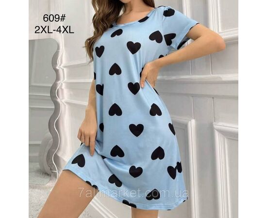 Фотография Туника женская молодёжная р-ры 2XL-4XL (2-цв) "FLOWER" купить недорого от прямого поставщика, изображение 2