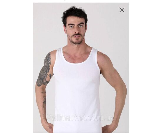Майка чоловіча натільна р.XL-2XL (3кв) "MODY" недорого гуртом від прямого постачальника, зображення 3